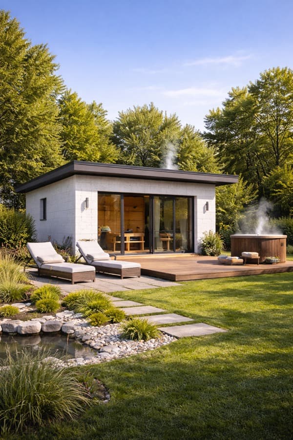 Баня из газобетонных блоков в Ростове-на-Дону