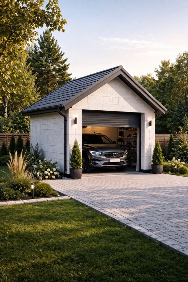 Гараж из газоблоков в Ростове-на-Дону