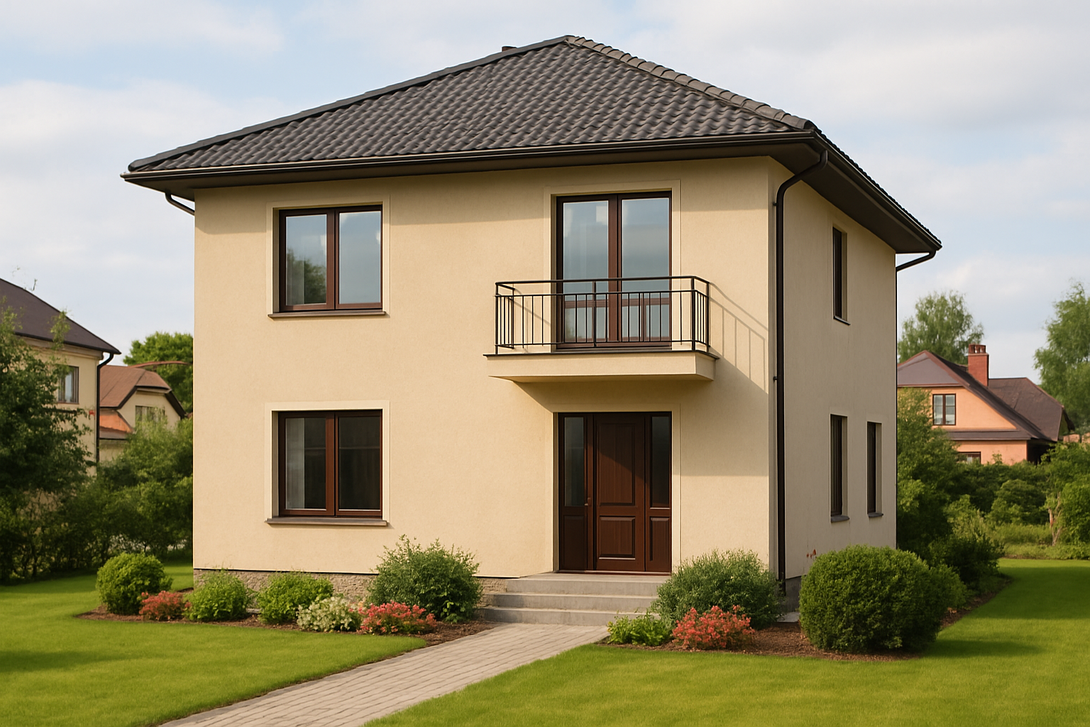 Дом 10×10 из газобетона — готовый